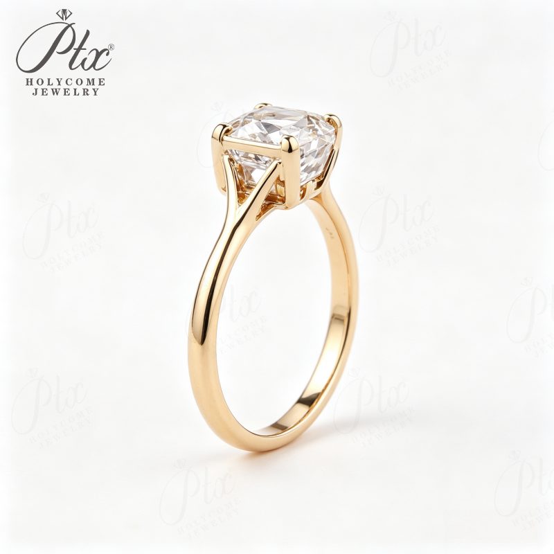 1ct Cushion Lab-Grown Diamond Bridal Set, IGI Certified — view 5, SKU BS200