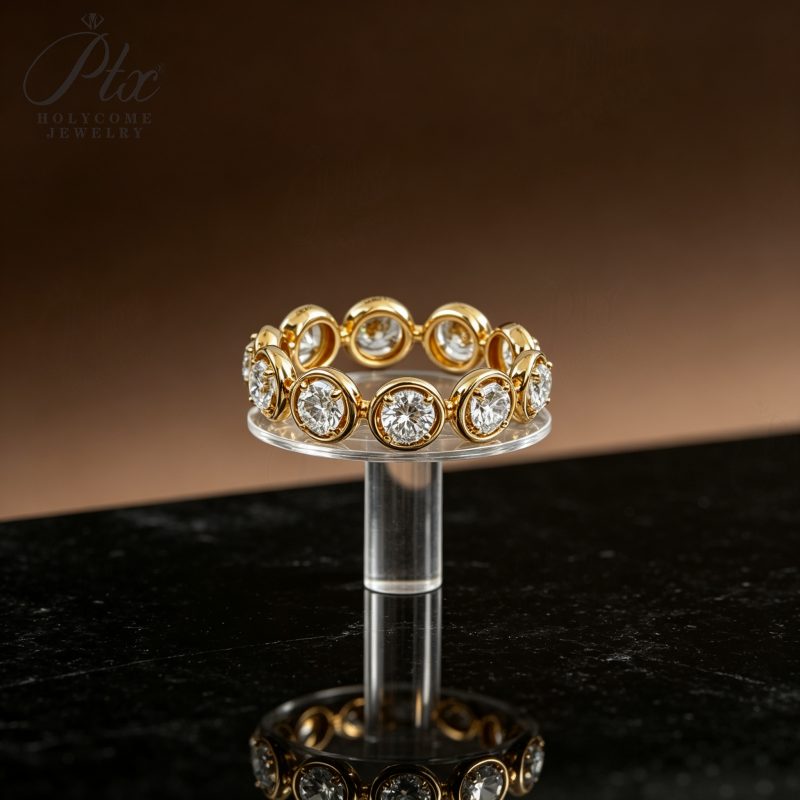 Round Lab-Grown Diamond Bridal Set, IGI Certified — view 4, SKU BS204