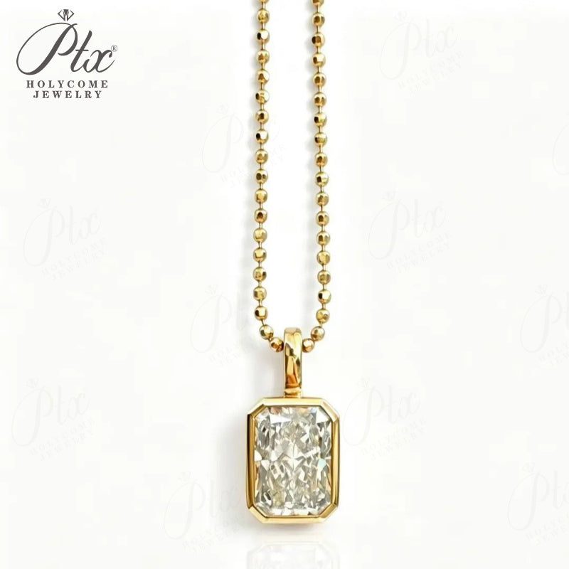 2ct Round Heart Lab-Grown Diamond Necklace — view 5, SKU LGD001