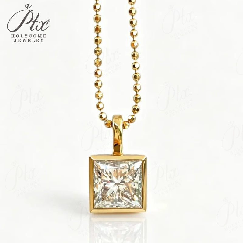 2ct Round Heart Lab-Grown Diamond Necklace — view 6, SKU LGD001