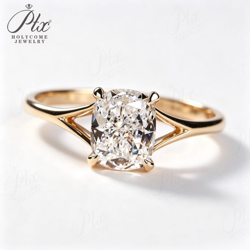 1–3ct Cushion Lab-Grown Diamond Ring, IGI Certified — view 2, SKU LGD008