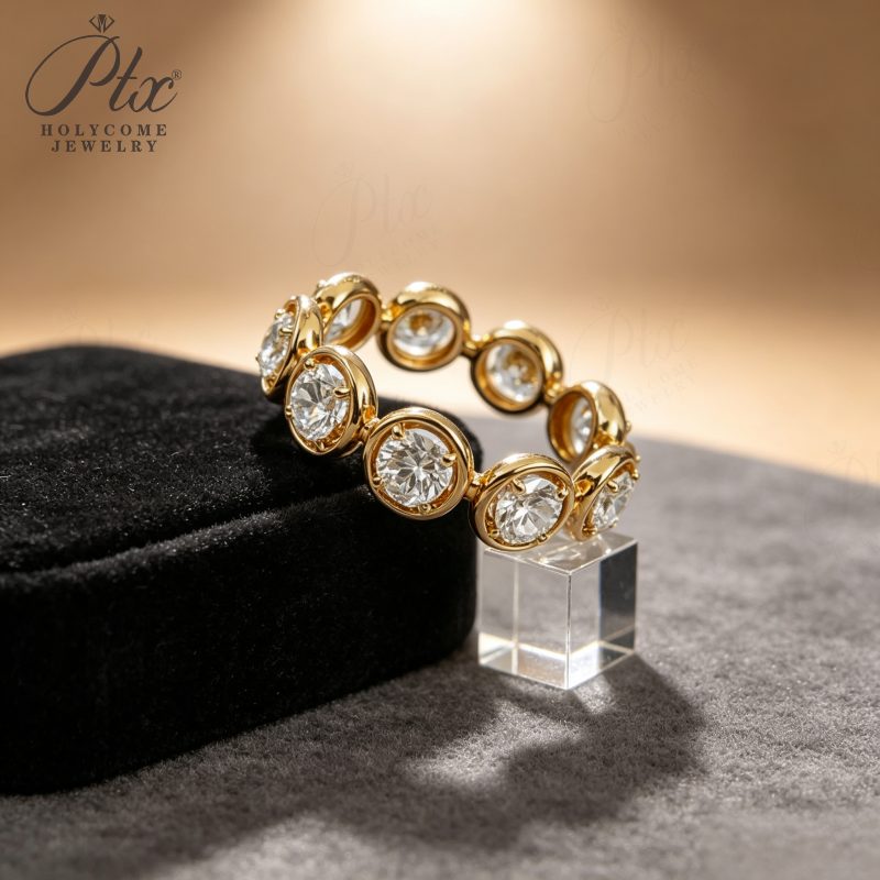 Round Lab-Grown Diamond Ring, IGI Certified — view 2, SKU LGD014