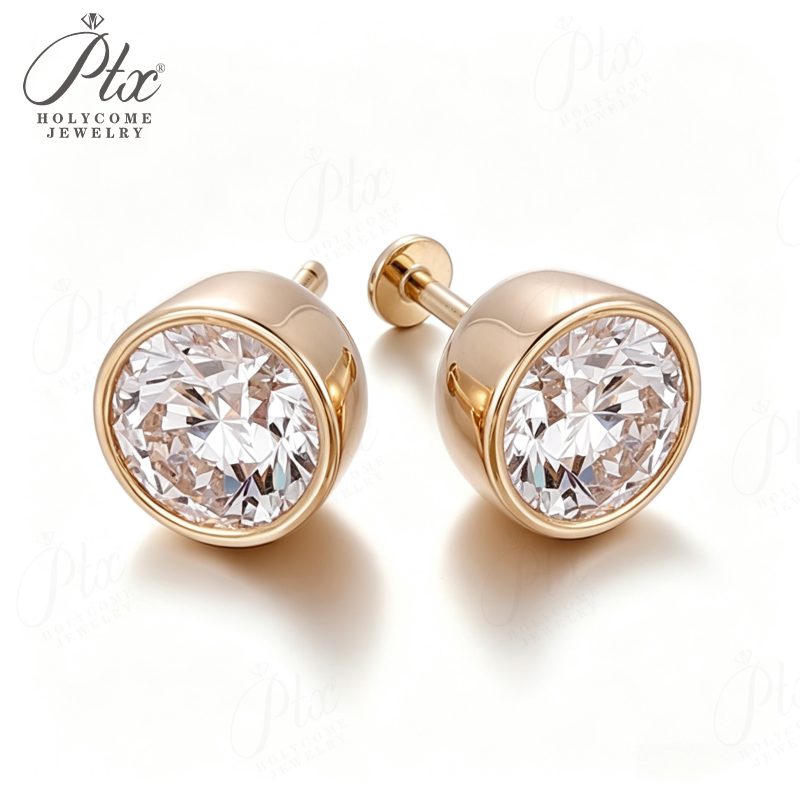 0.5ct Round Lab-Grown Diamond Earrings — main, SKU LGD018