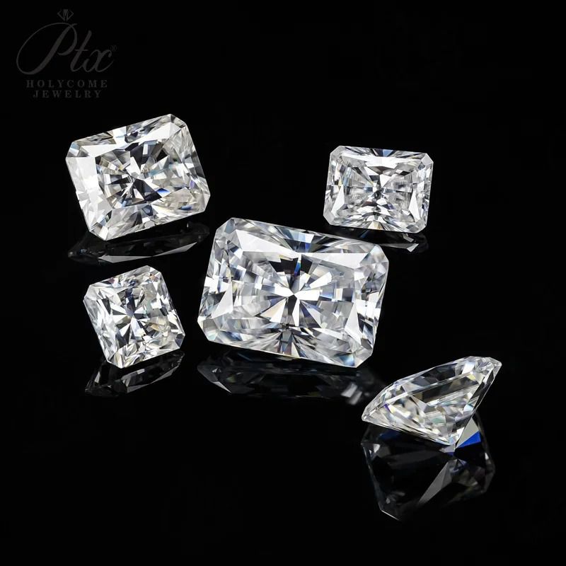 Loose Radiant Moissanite 7x7mm — view 2, SKU LSR7