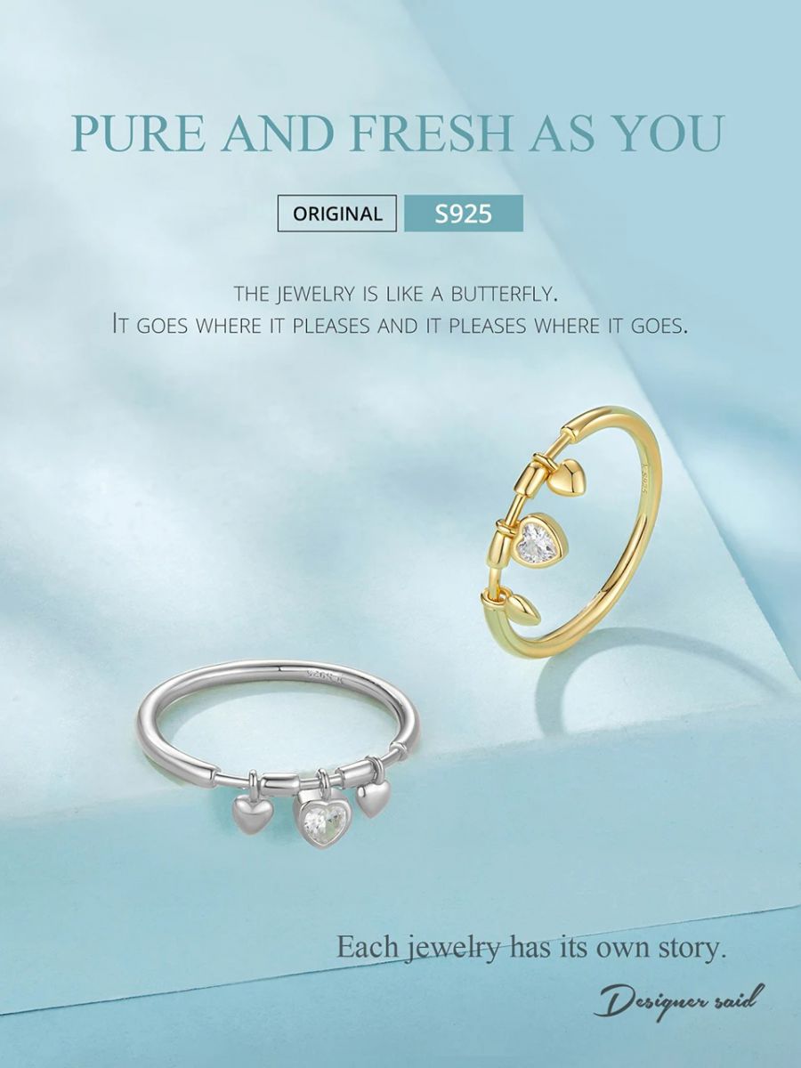 Heart Cut CZ Promise Ring — main, SKU MA173
