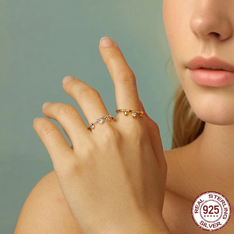 Heart Cut CZ Promise Ring — view 2, SKU MA173