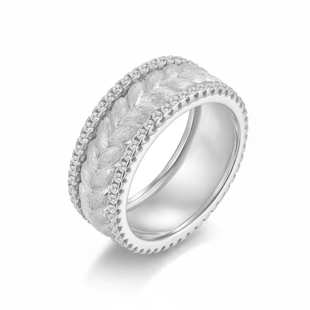 Wheat Leaf Marquise Ring — main, SKU MA191