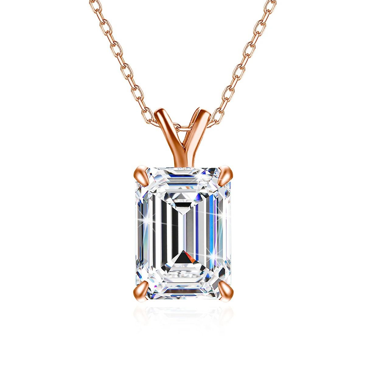Emerald Solitaire Pendant — view 3, SKU MB141