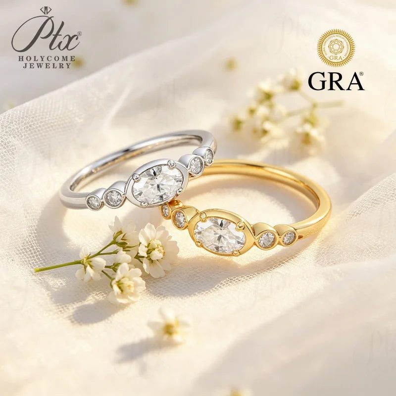 0.5ct Round Moissanite Ring, GRA Certified — view 6, SKU MOI002