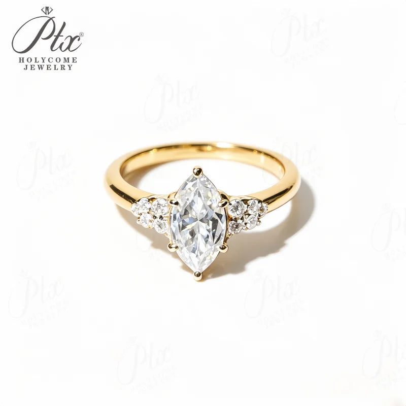 1.5ct Round Moissanite Ring, GRA Certified — view 2, SKU MOI006