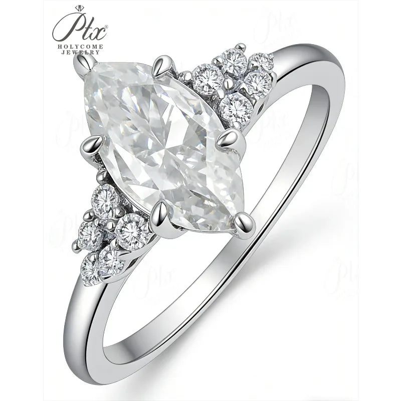 1.5ct Round Moissanite Ring, GRA Certified — view 4, SKU MOI006