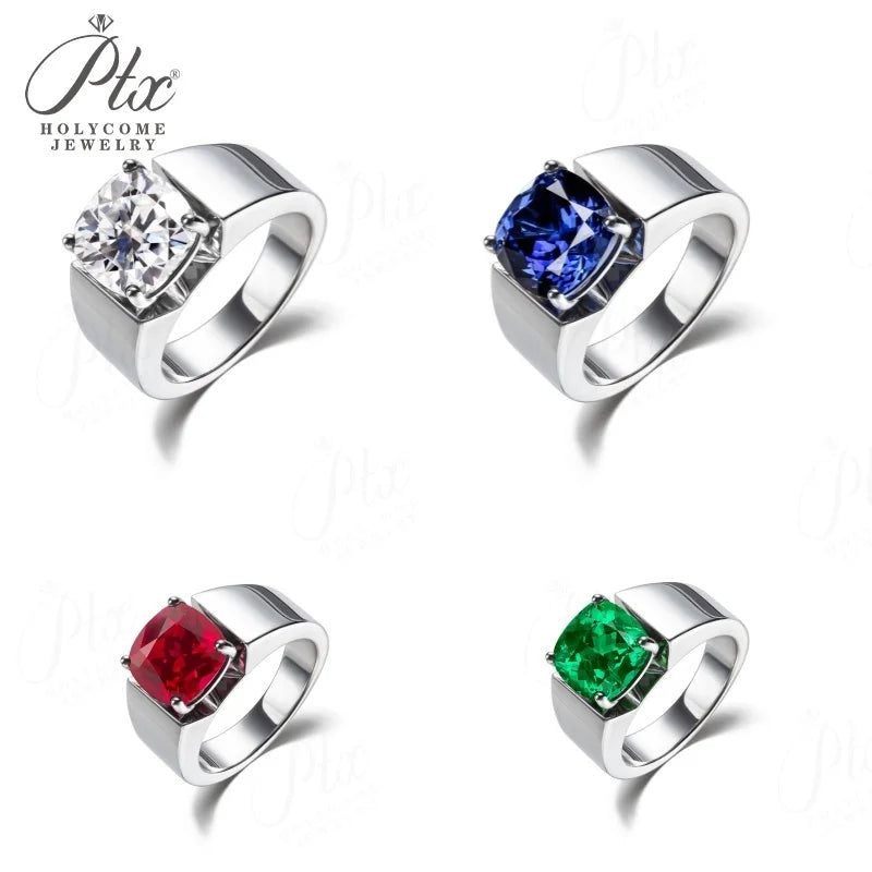 10mm Cushion Moissanite Ring, GRA Certified — main, SKU MOI007