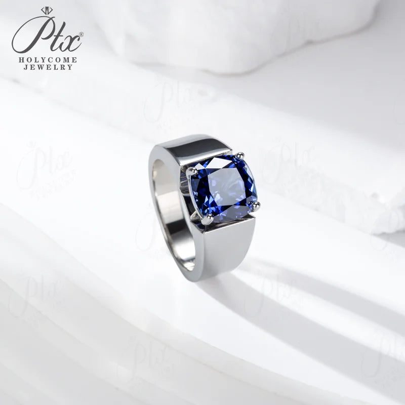 10mm Cushion Moissanite Ring, GRA Certified — view 3, SKU MOI007