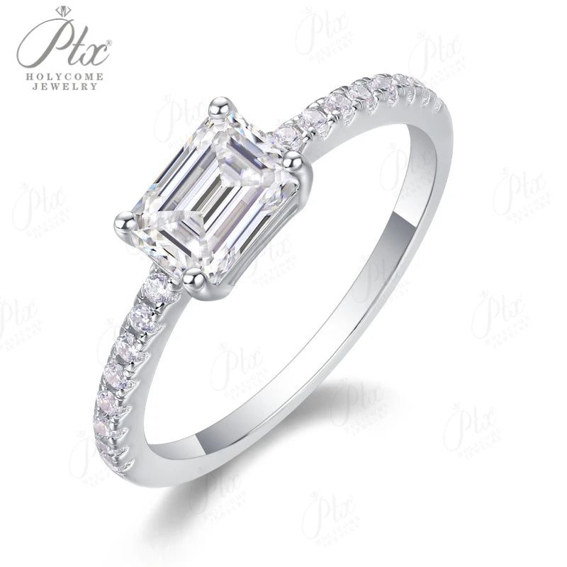 1ct Moissanite Ring — view 2, SKU MOI009