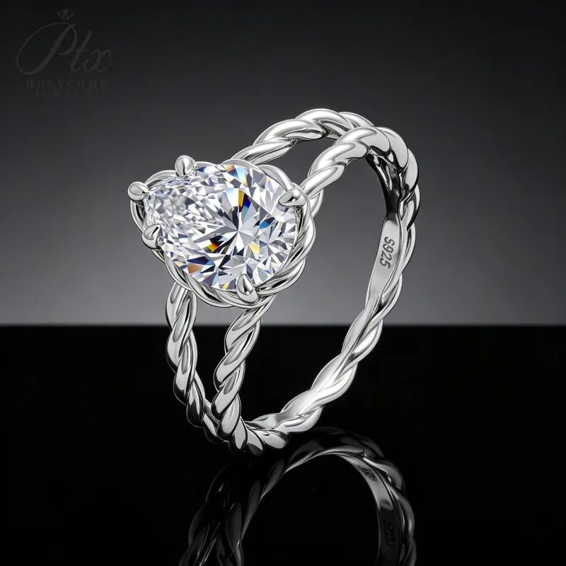 2ct Pear Moissanite Ring, GRA Certified — main, SKU MOI014