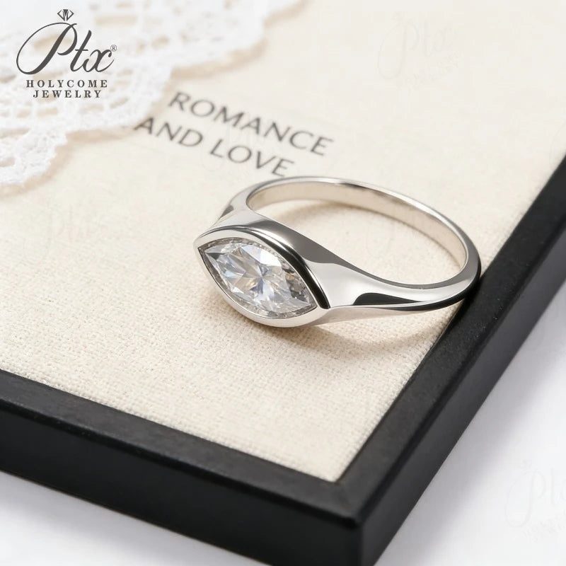 2ct Marquise Moissanite Ring — view 5, SKU MOI016