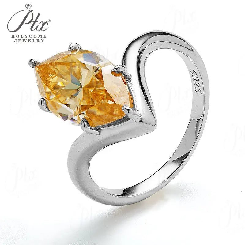 5ct Marquise Moissanite Ring, GRA Certified — main, SKU MOI020