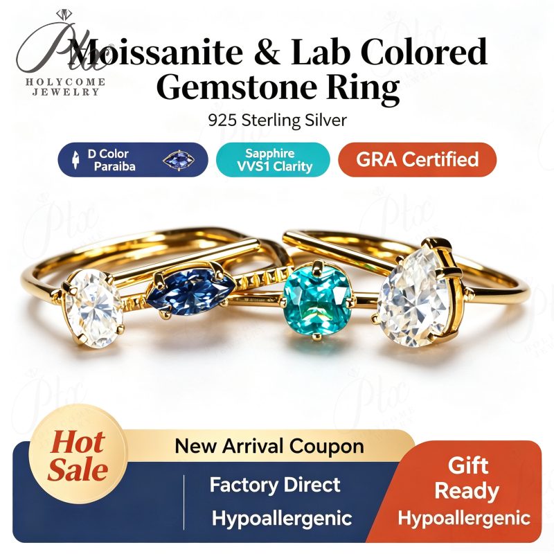 Moissanite Ring — Design 41 — main, SKU MOI023