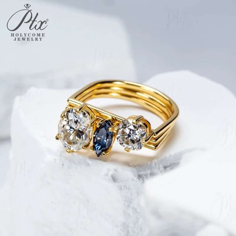 Moissanite Ring — Design 41 — view 5, SKU MOI023