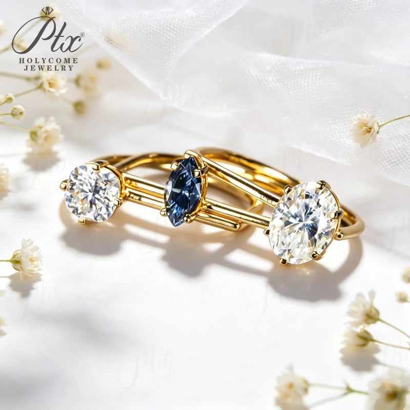Moissanite Ring — Design 41 — view 6, SKU MOI023