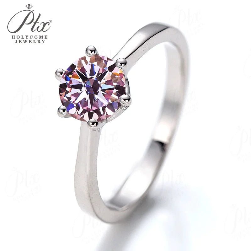 1ct Round Moissanite Ring — view 5, SKU MOI027