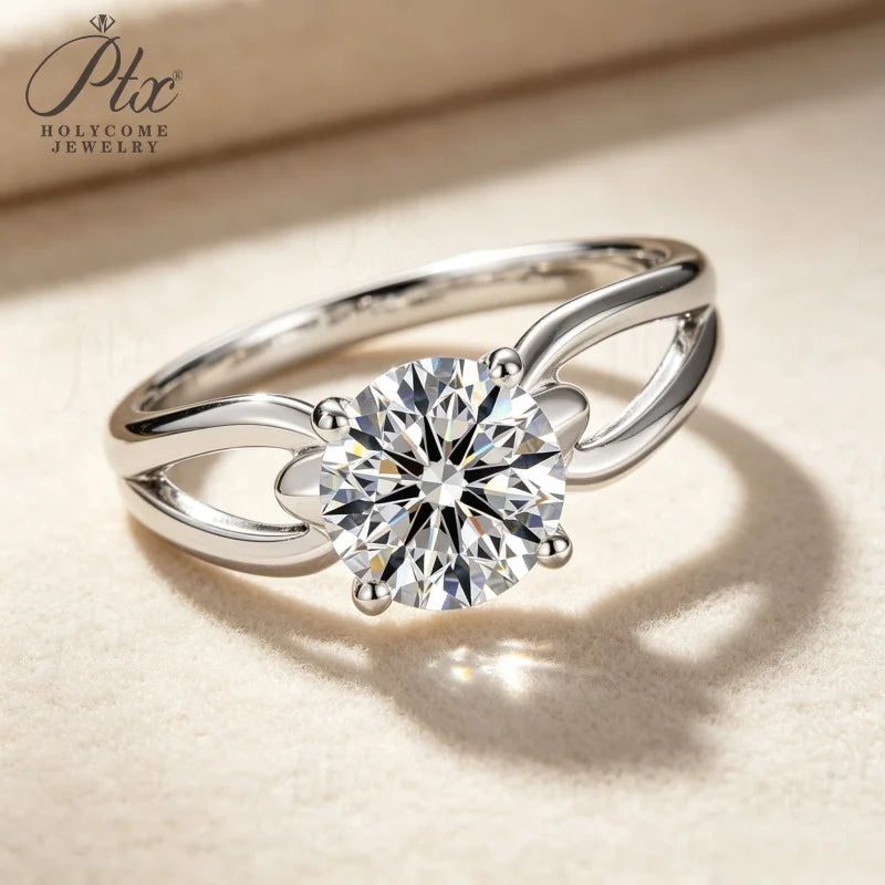 1ct Round Moissanite Ring, GRA Certified — main, SKU MOI029