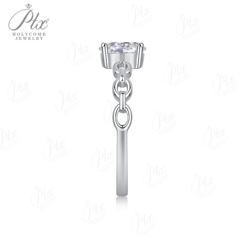 1ct Round Moissanite Ring — Design 48 — view 5, SKU MOI030