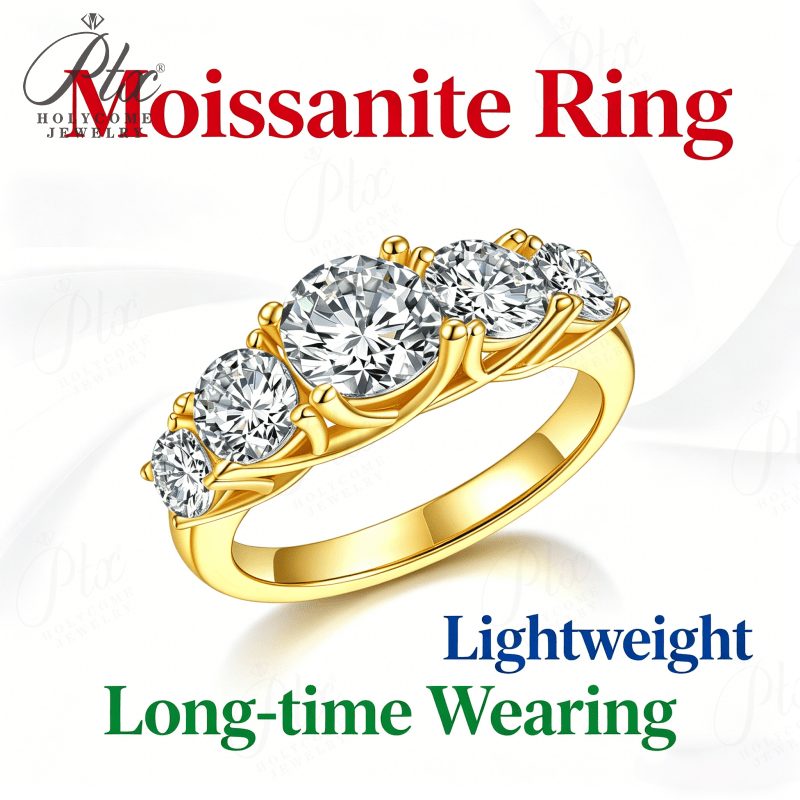 2.6ct Round Moissanite Ring, GRA Certified — main, SKU MOI031