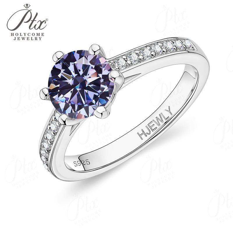 1ct Round Moissanite Ring — Design 54 — main, SKU MOI036