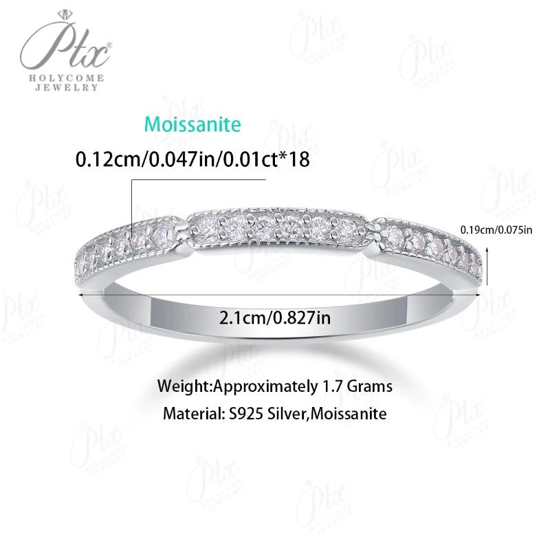 1.2mm Round Moissanite Ring, GRA Certified — view 2, SKU MOI038