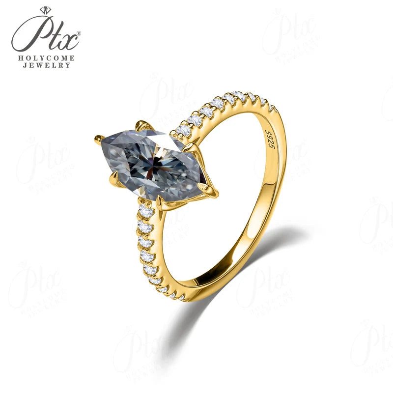 Moissanite Ring, GRA Certified — view 5, SKU MOI039