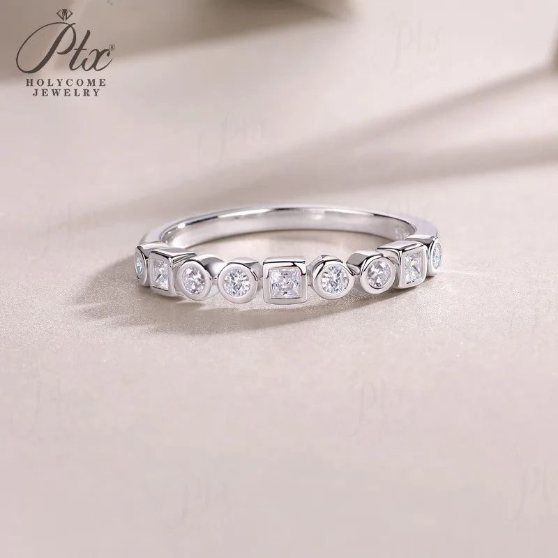 Round Moissanite Ring — view 6, SKU MOI040