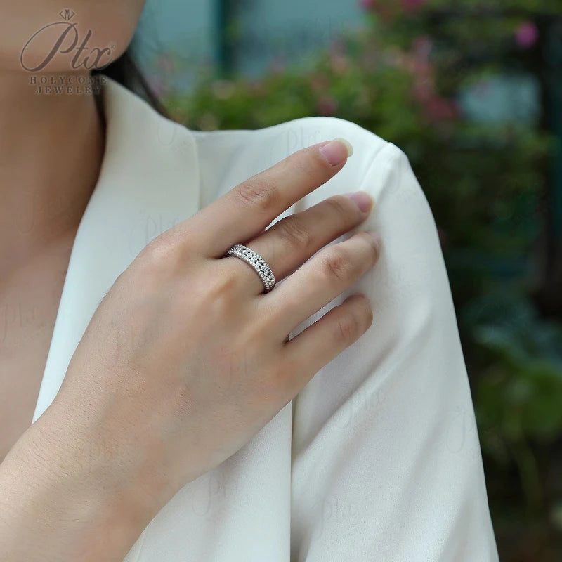 Round Moissanite Ring — Design 59 — view 5, SKU MOI041