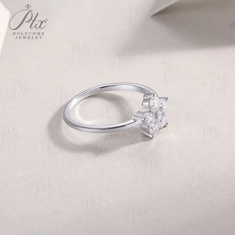Round Moissanite Ring — Design 60 — view 4, SKU MOI042