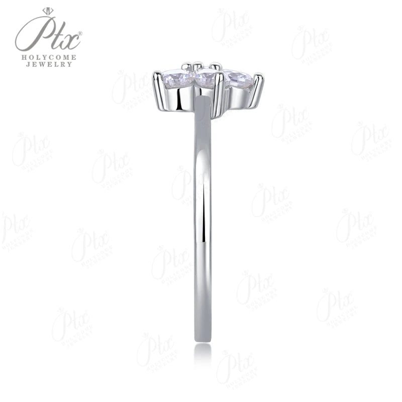Round Moissanite Ring — Design 60 — view 6, SKU MOI042