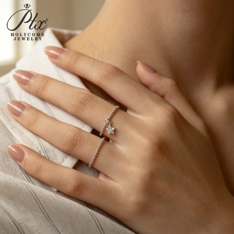 Moissanite Ring, GRA Certified — Design 64 — view 4, SKU MOI046