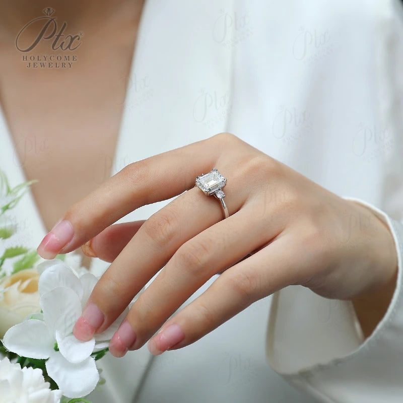 Moissanite Ring, GRA Certified — Design 65 — view 6, SKU MOI047