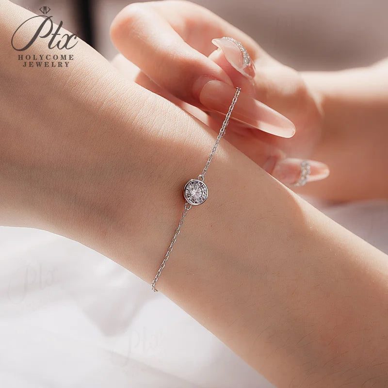 1ct Moissanite Bracelet, GRA Certified — view 4, SKU MOI048