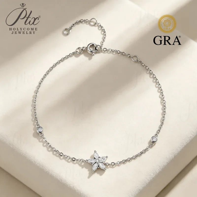 0.5ct Marquise Moissanite Bracelet, GRA Certified — view 2, SKU MOI051
