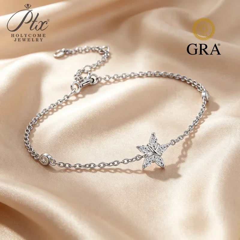 0.5ct Marquise Moissanite Bracelet, GRA Certified — view 6, SKU MOI051