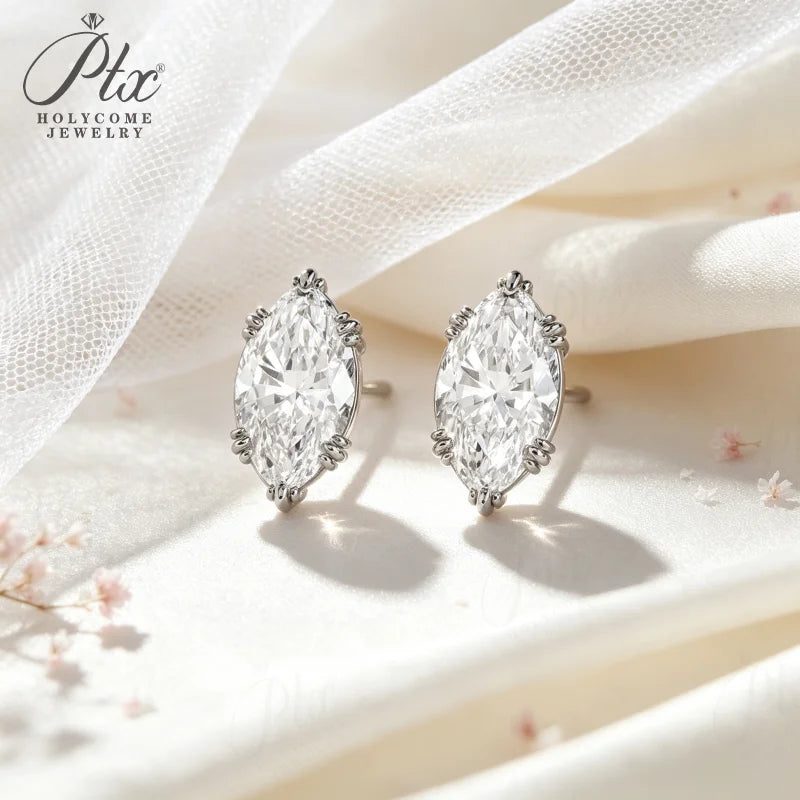 1–2ct Marquise Moissanite Earrings, GRA Certified — view 6, SKU MOI054
