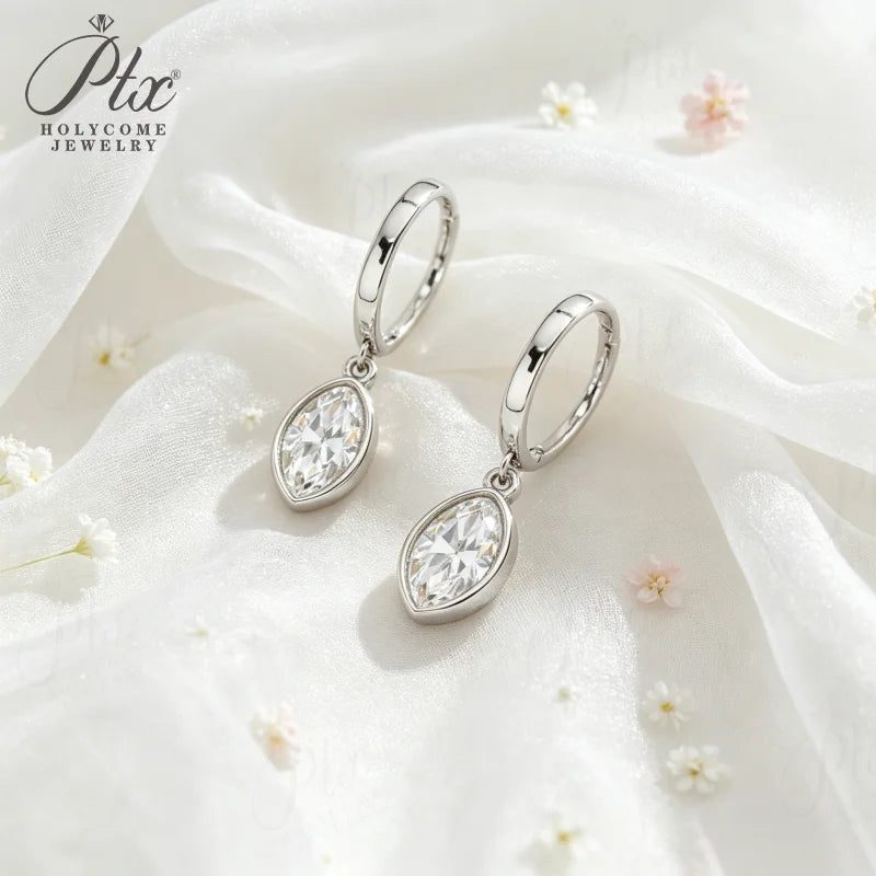 1–2ct Marquise Moissanite Earrings, GRA Certified — Design 94 — view 2, SKU MOI068
