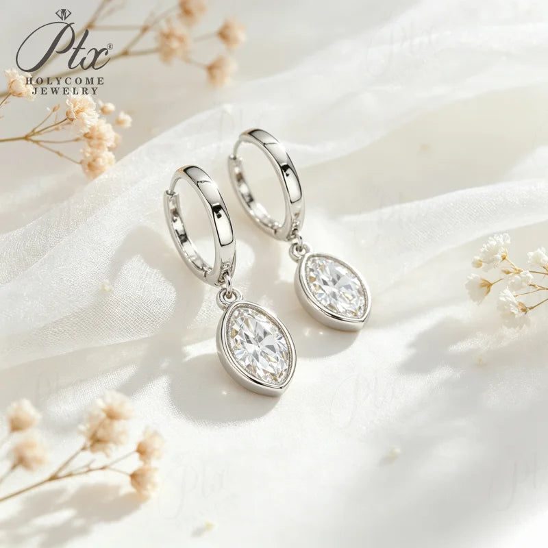 1–2ct Marquise Moissanite Earrings, GRA Certified — Design 94 — view 3, SKU MOI068