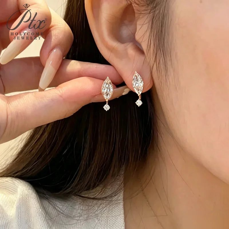 2ct Marquise Moissanite Earrings, GRA Certified — view 4, SKU MOI070